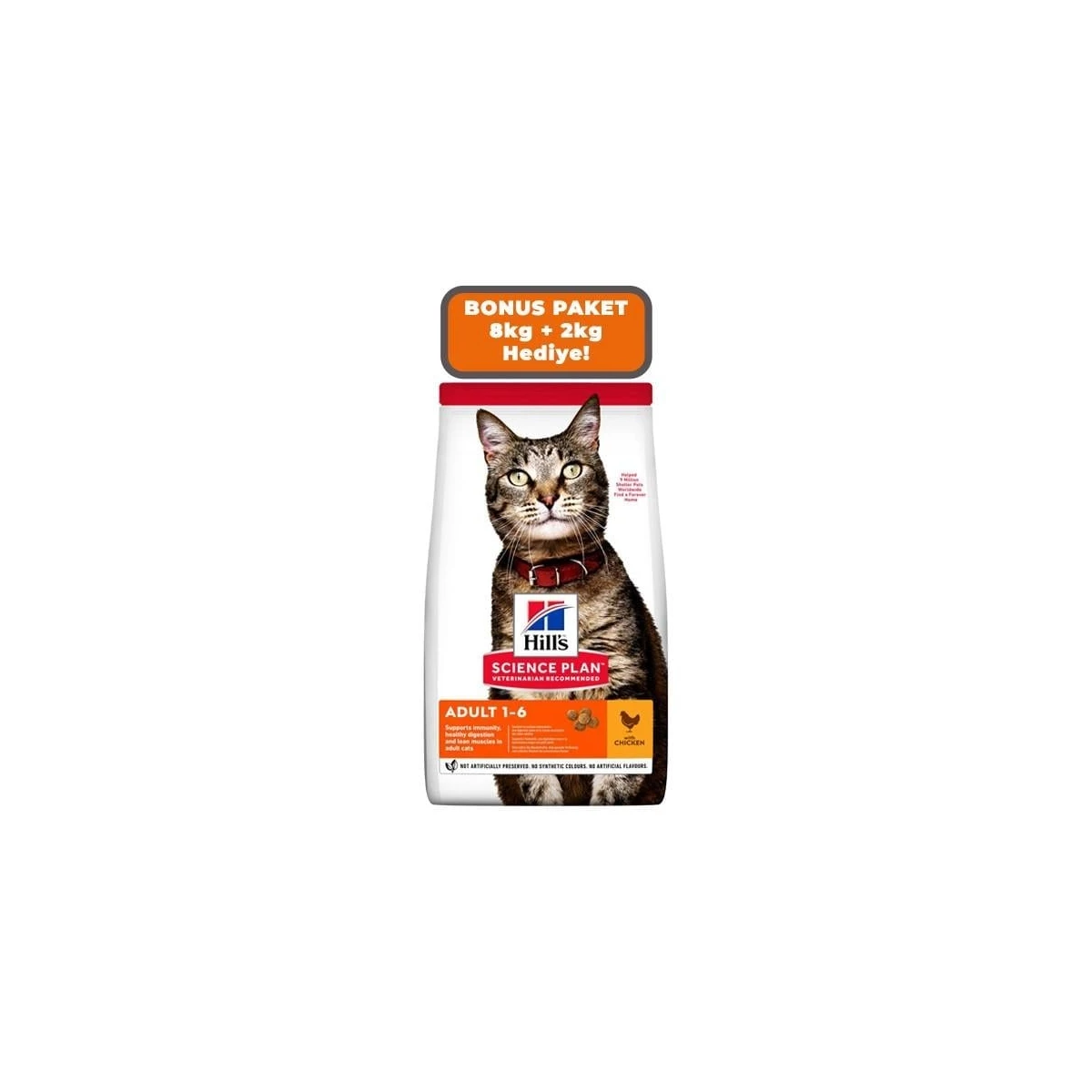 Hill's Tavuklu Yetişkin Kedi Maması 8+2 kg