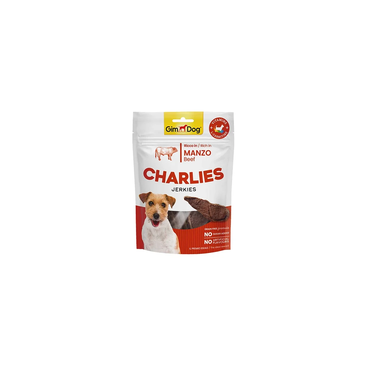 GimDog Charlies Sığır Etli Tahılsız ve Şekersiz Köpek Ödül Maması 70gr