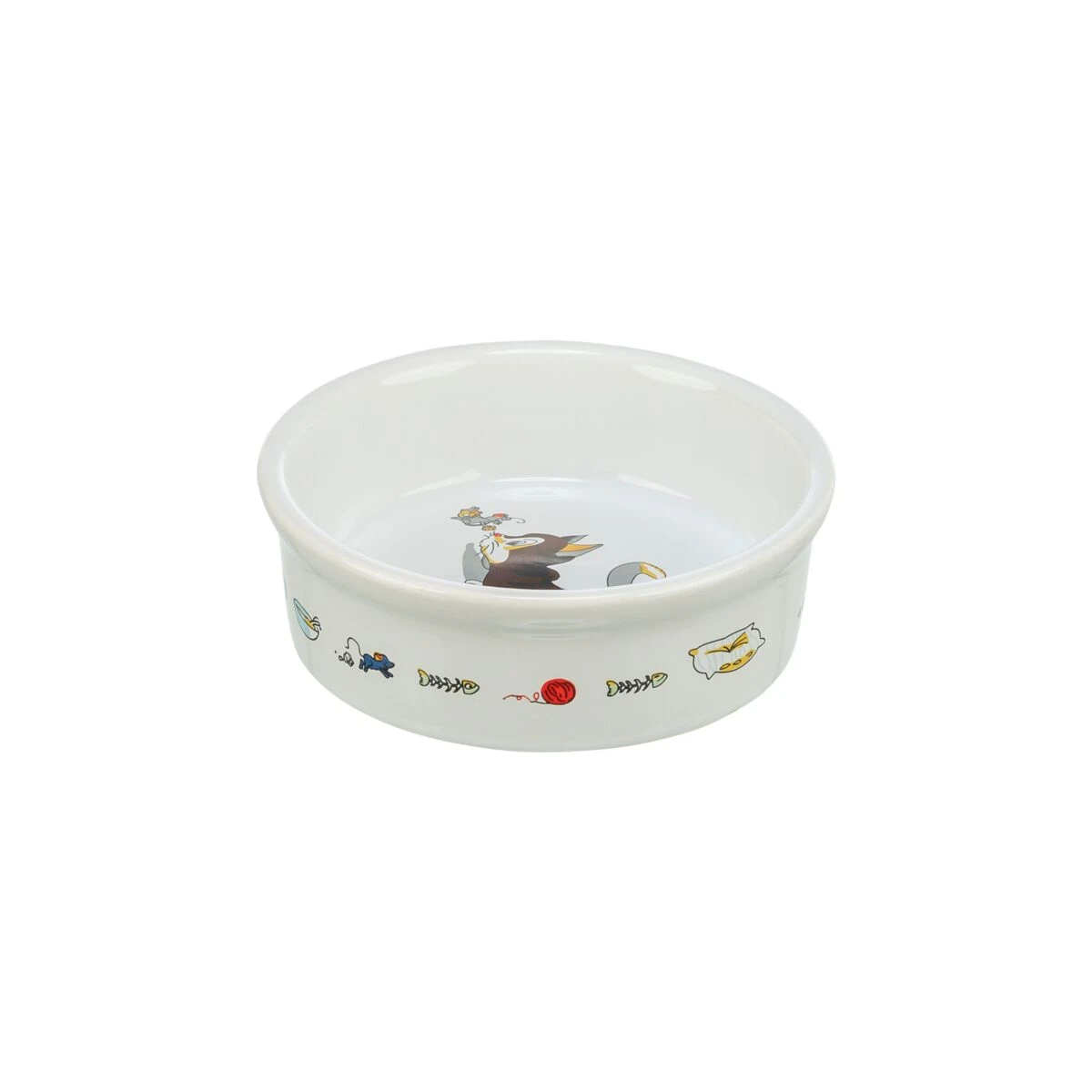 Trixie Seramik Mama ve Su Kabı 0,2L  12 Cm Gri/Beyaz
