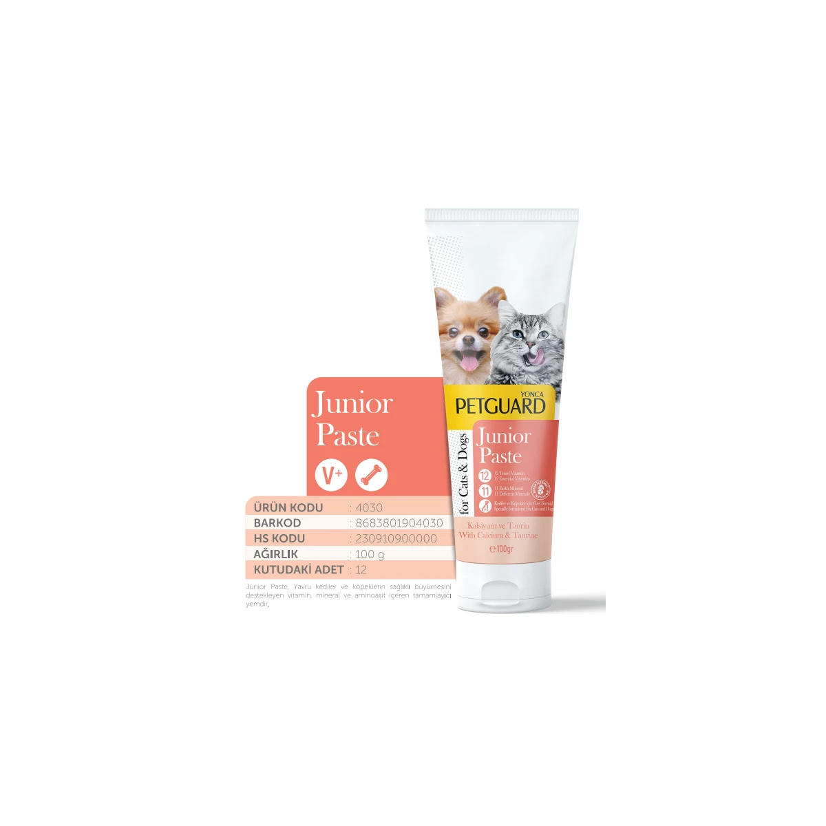 Petguard Junior Kedi Köpek Paste