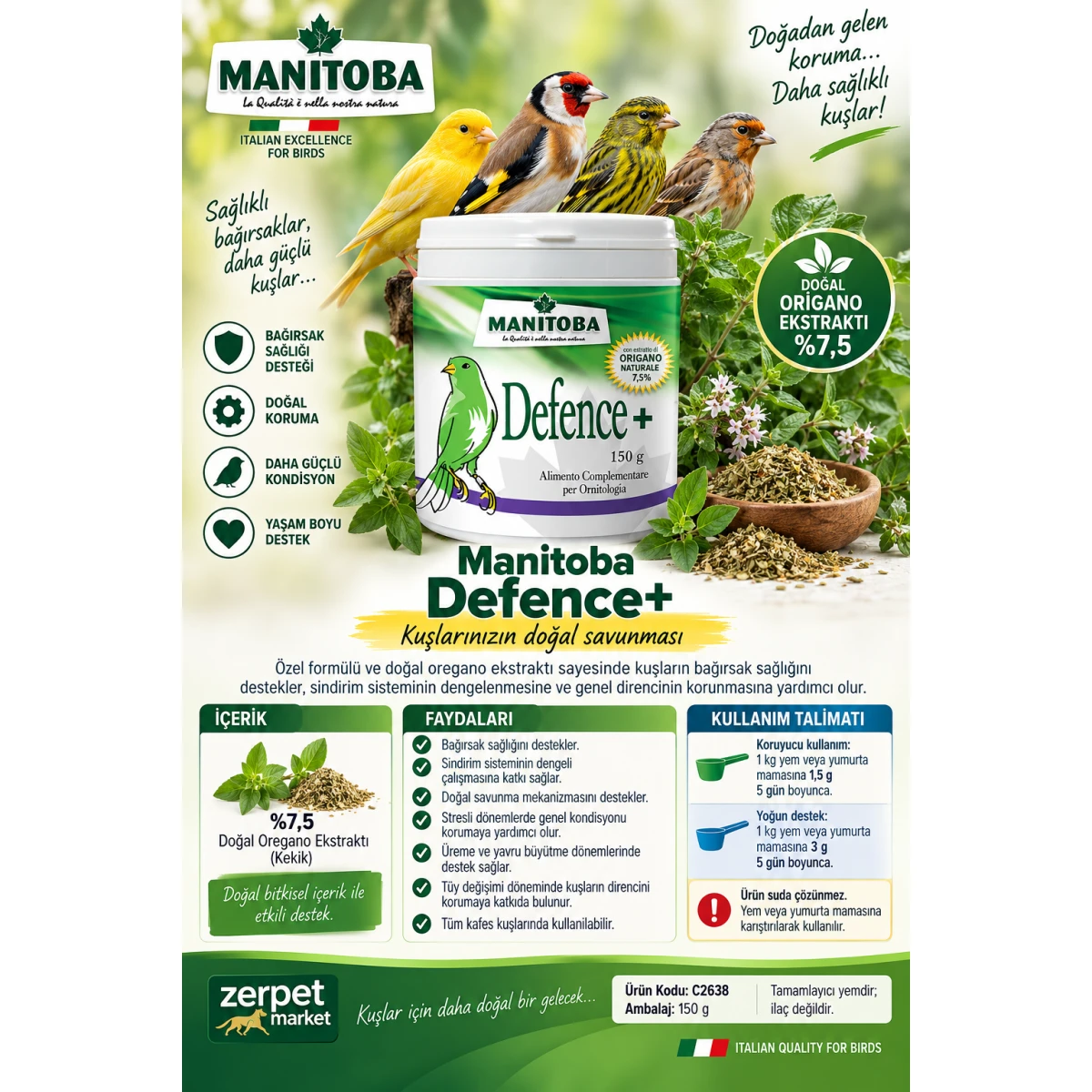Manitoba Defence + 150gr - görsel 2
