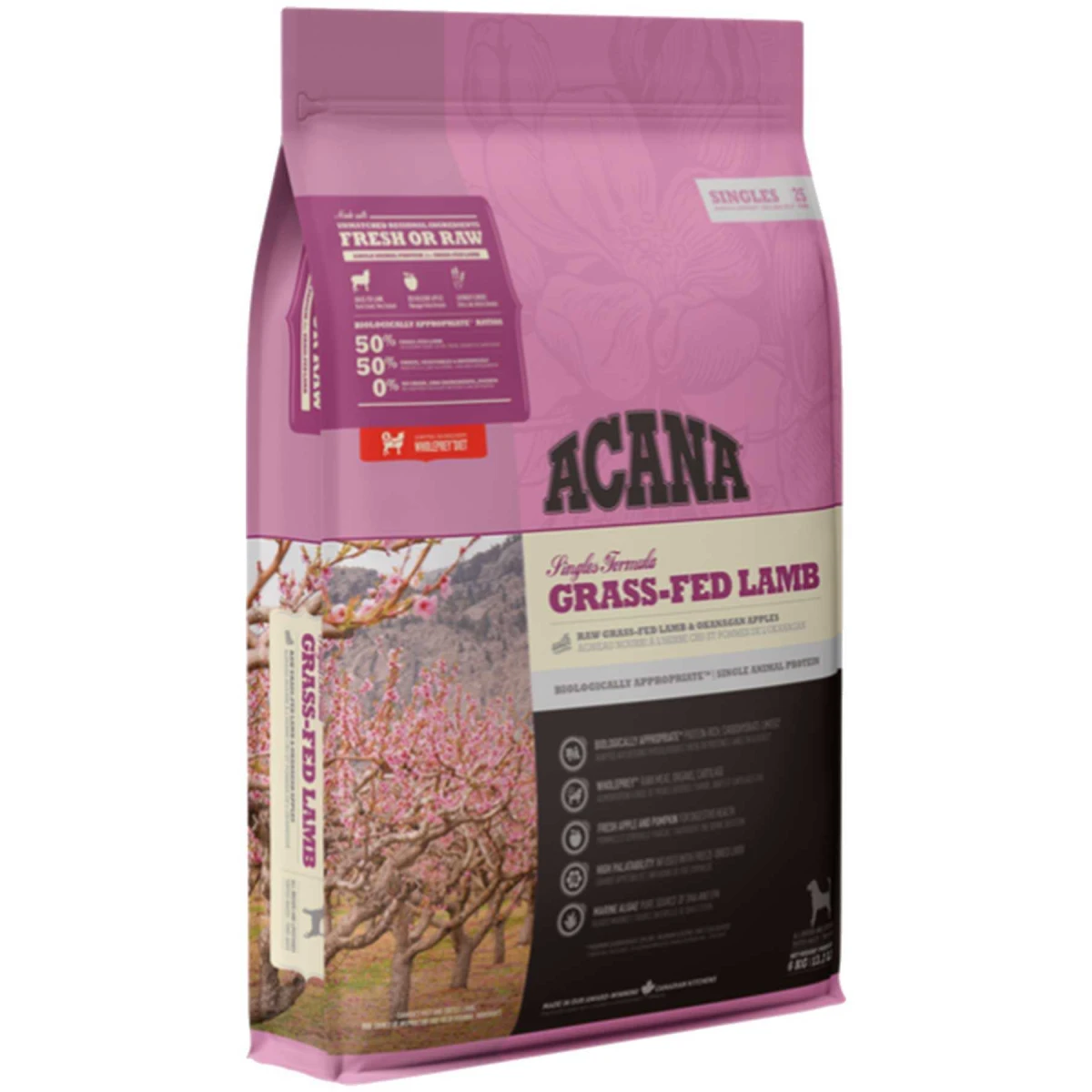 Acana Grass Fed Lamb Tahılsız Kuzu Etli ve Elmalı Yetişkin Köpek Maması 2kg