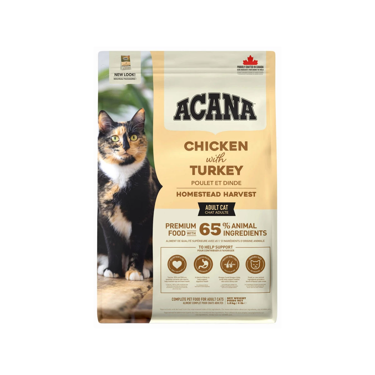 Acana Homestead Harvest Tavuk ve Hindi Etli Yetişkin Kedi Maması 1,8kg