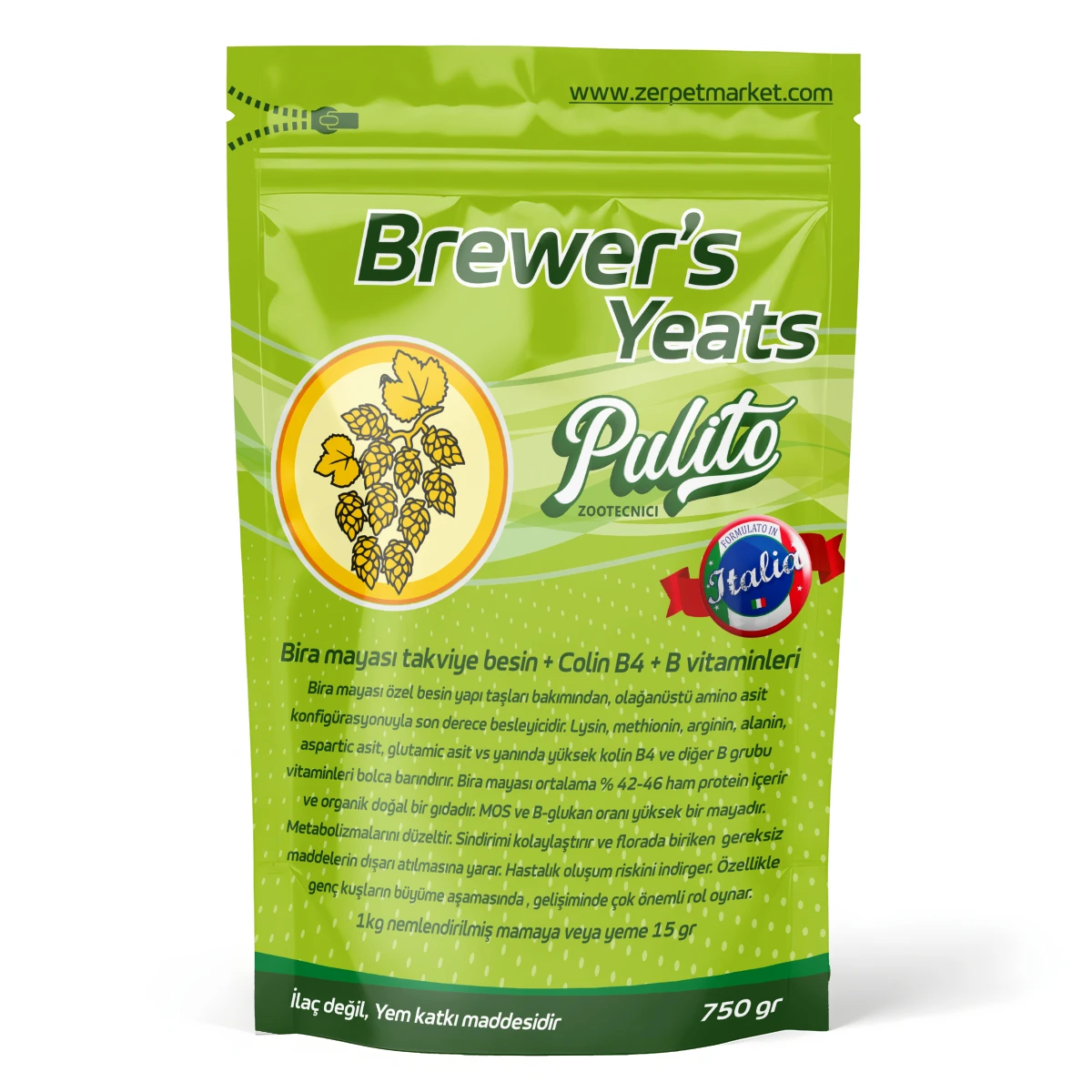 Pulito Brewers Yeats 750 GR