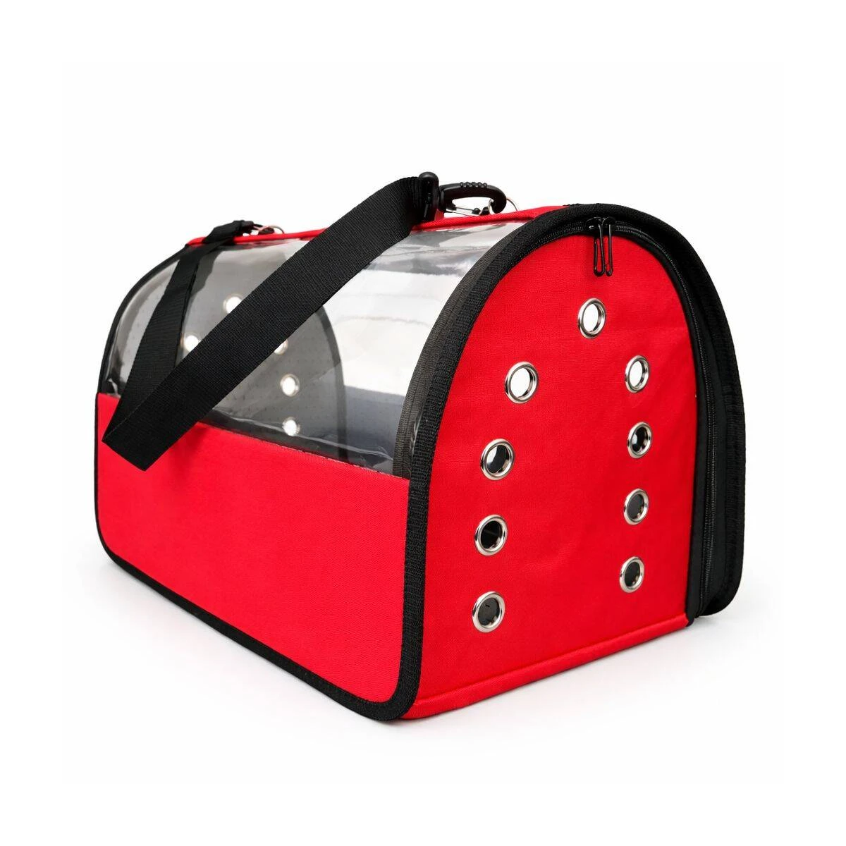 VP-4662 FLYBAG ŞEFFAF ÇANTA BÜYÜK BOY KIRMIZI 30x30x49CM