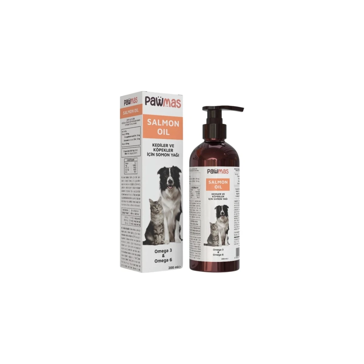 Pawmas Salmon Oil 200 ml – Omega 3 & Omega 6