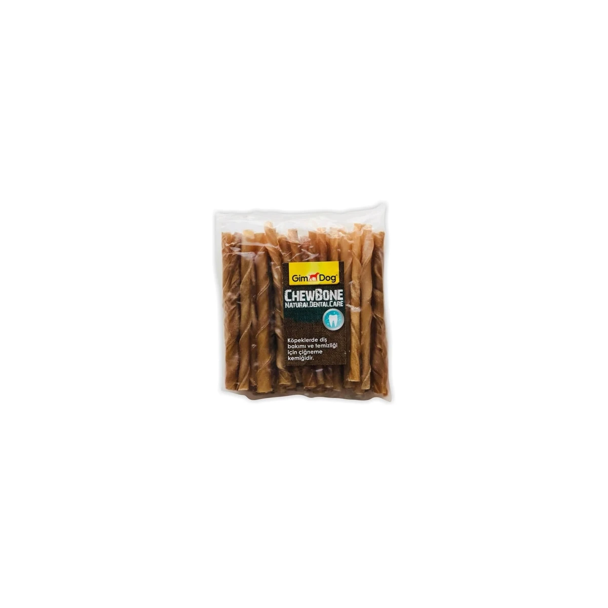 Gimdog Chew Bone Naturel Burgu Çubuk 50 adet