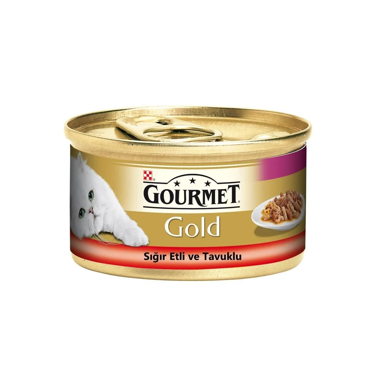 Gourmet Gold Çifte Lezzet Sığır&Tavuk 85gr Yaş Kedi Konservesi