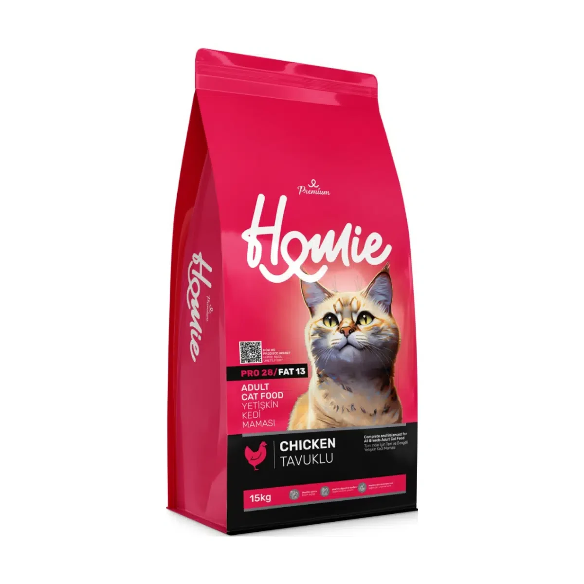 Homie Premium Tavuklu Yetişkin Kedi Maması 15 Kg