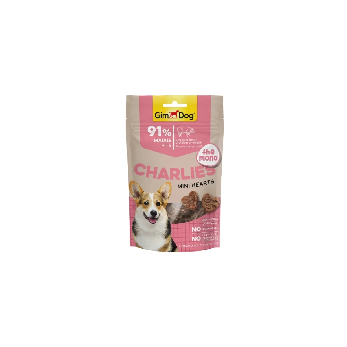 Gimdog Charlies The Mono Mini Hearts Domuz Etli Köpek Ödülü 70gr
