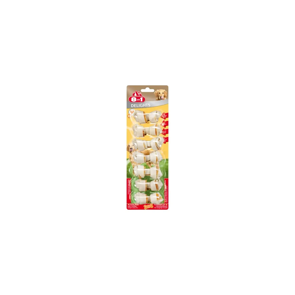 8IN1 Delights Bones Köpek Ödül Kemiği Tavuklu XS - 84GR