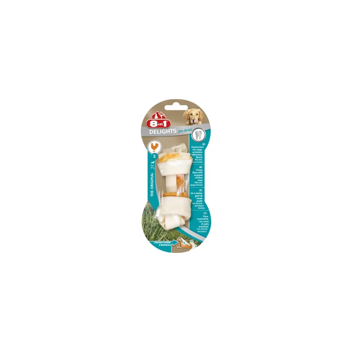 8IN1 Delights Pro Dental Diş Sağlığı için Köpek Ödül Kemiği Tavuklu S - 35GR