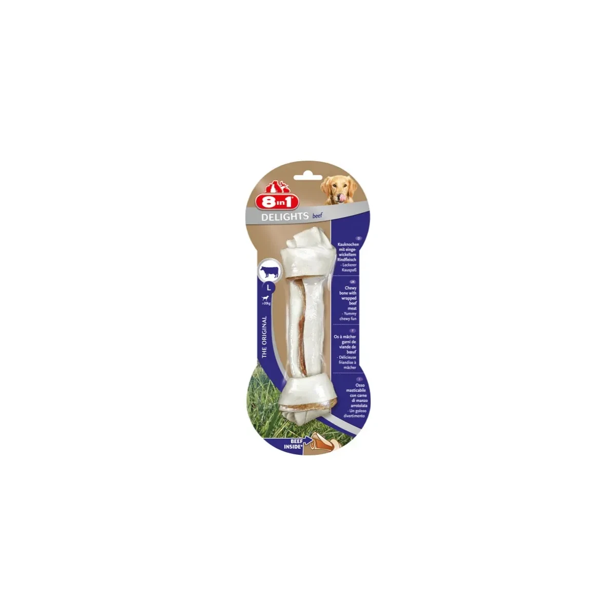 8IN1 Delights Bone Köpek Ödül Kemiği Sığır Etli L - 85GR