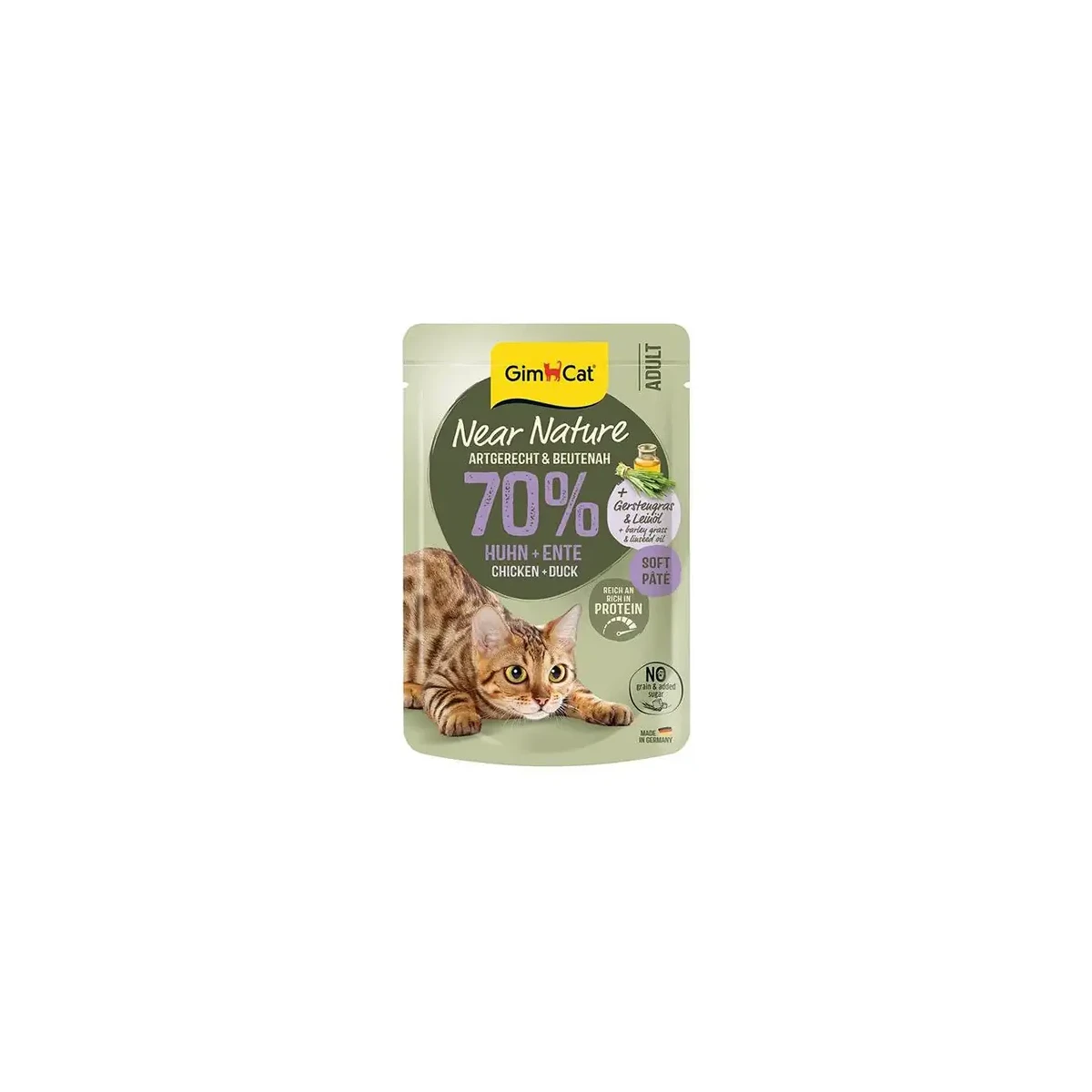 Gimcat Near Nature Pouch Tavuklu ve Ördekli Yaş Kedi Maması 85 Gr