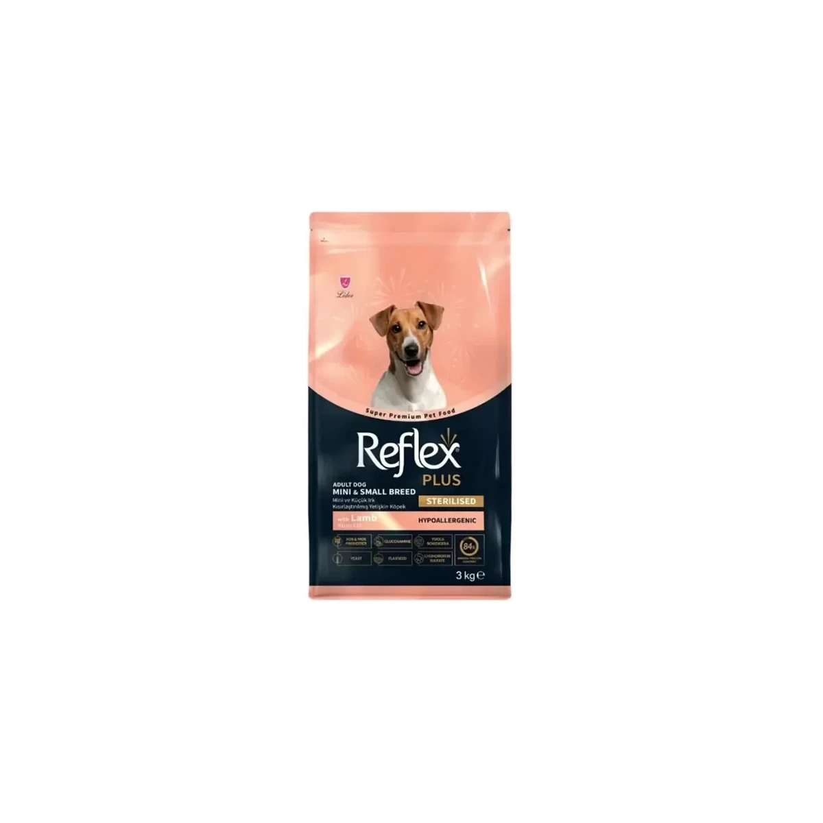 Reflex Plus Kuzu Etli Mini ve Küçük Irk Kısırlaştırılmış Köpek Maması 3kg