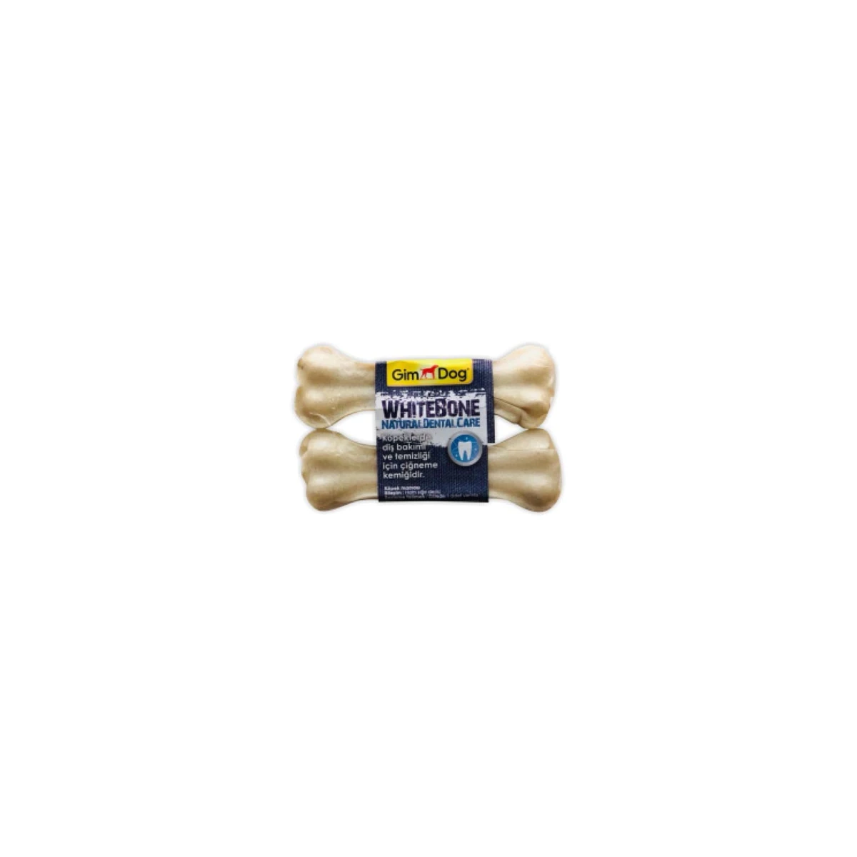 GimDog Mordimi Beyaz Press Köpek Kemiği 11cm (2'li)
