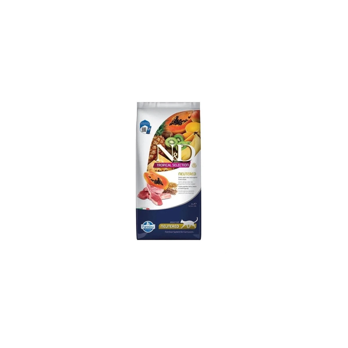 ND Tropical Selection Kuzu Etli ve Tropikal Meyveli Kısırlaştırılmış Kedi Maması 10kg