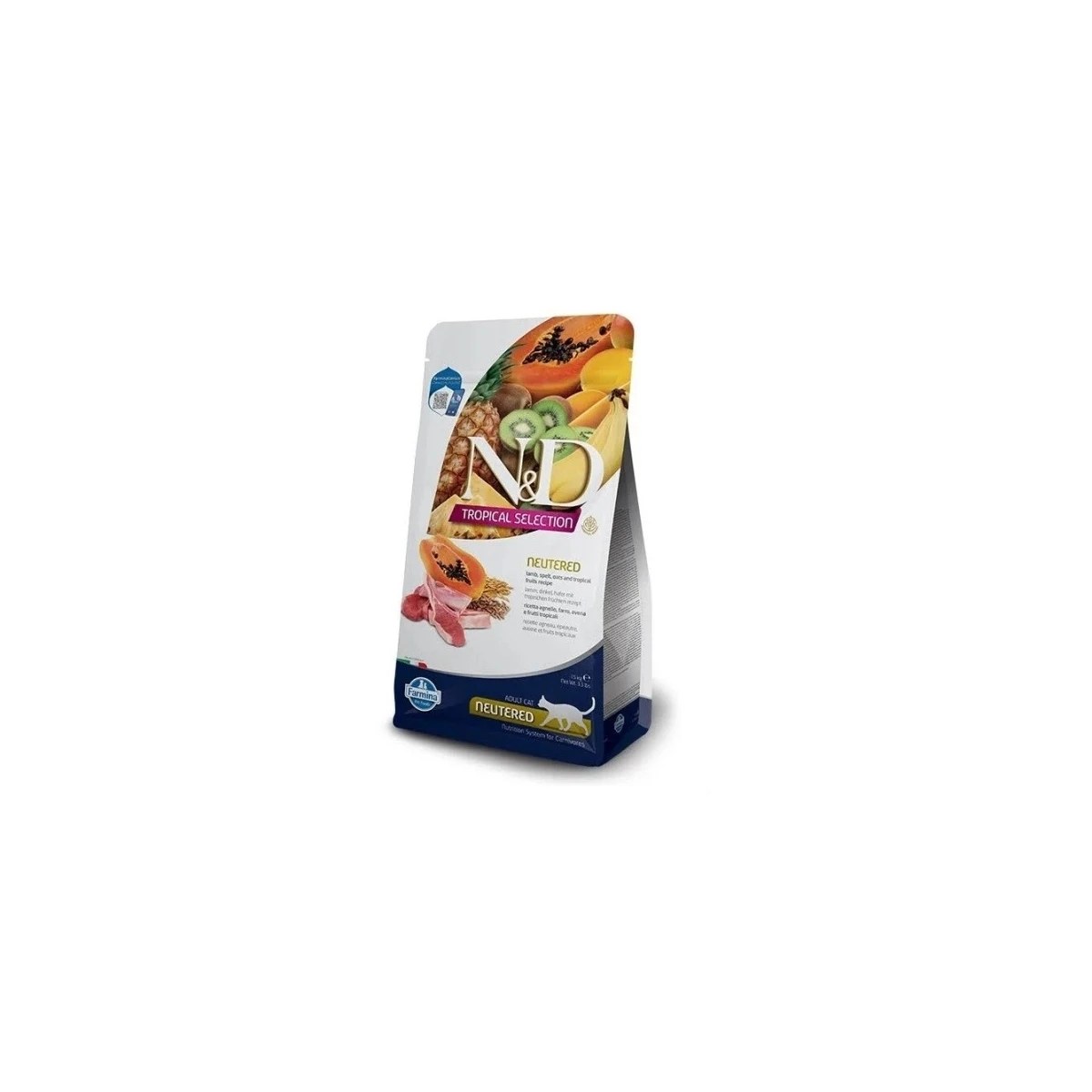 ND Tropical Selection Kuzu Etli ve Tropikal Meyveli Kısırlaştırılmış Kedi Maması 1,5kg