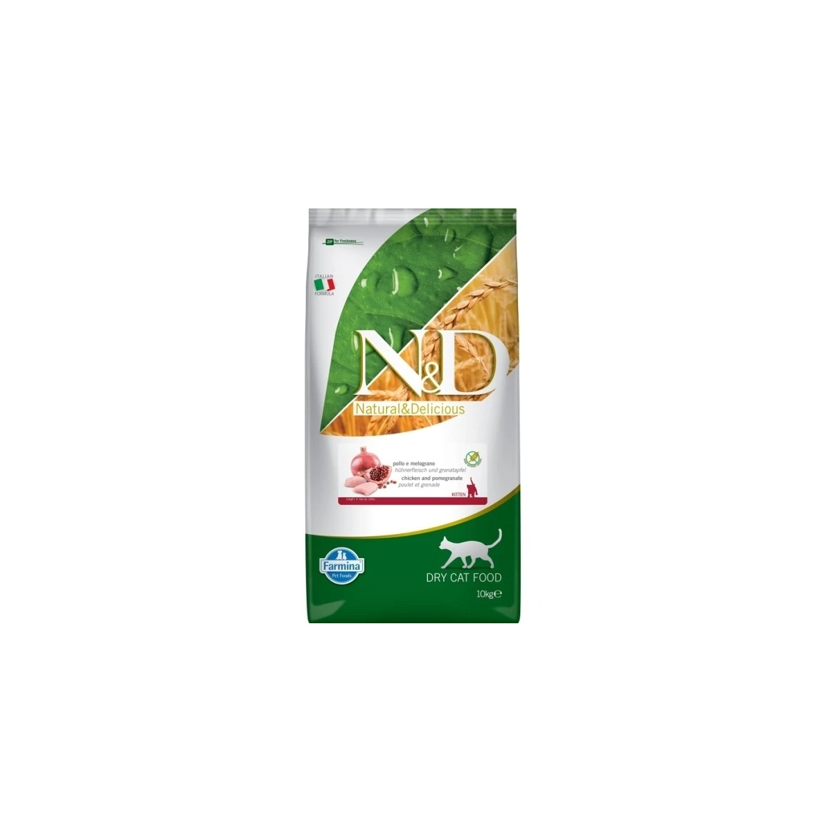 ND Prime Tavuklu ve Narlı Tahılsız Yavru Kedi Maması 10kg