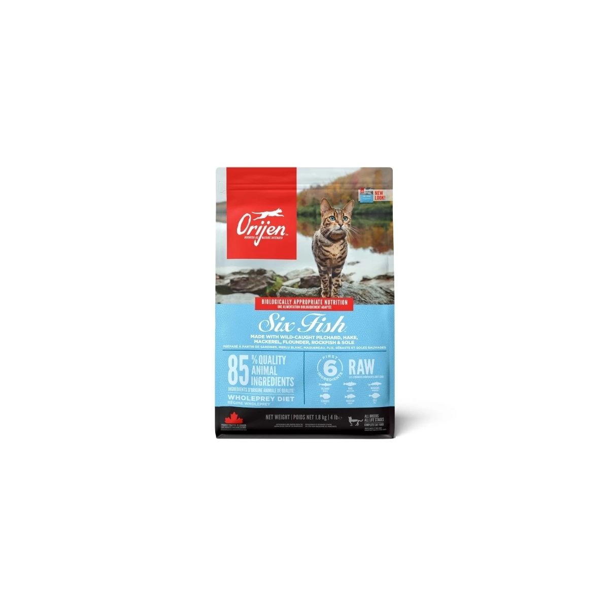 Orijen 6 Fish 6 Balıklı Tahılsız Kedi Maması 1,8kg