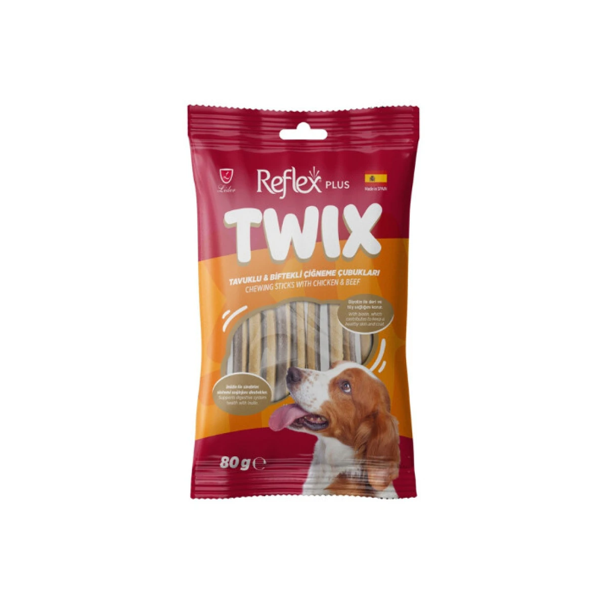 Reflex Plus Twix Tavuklu ve Biftekli Köpek Ödül Çubuğu 80gr