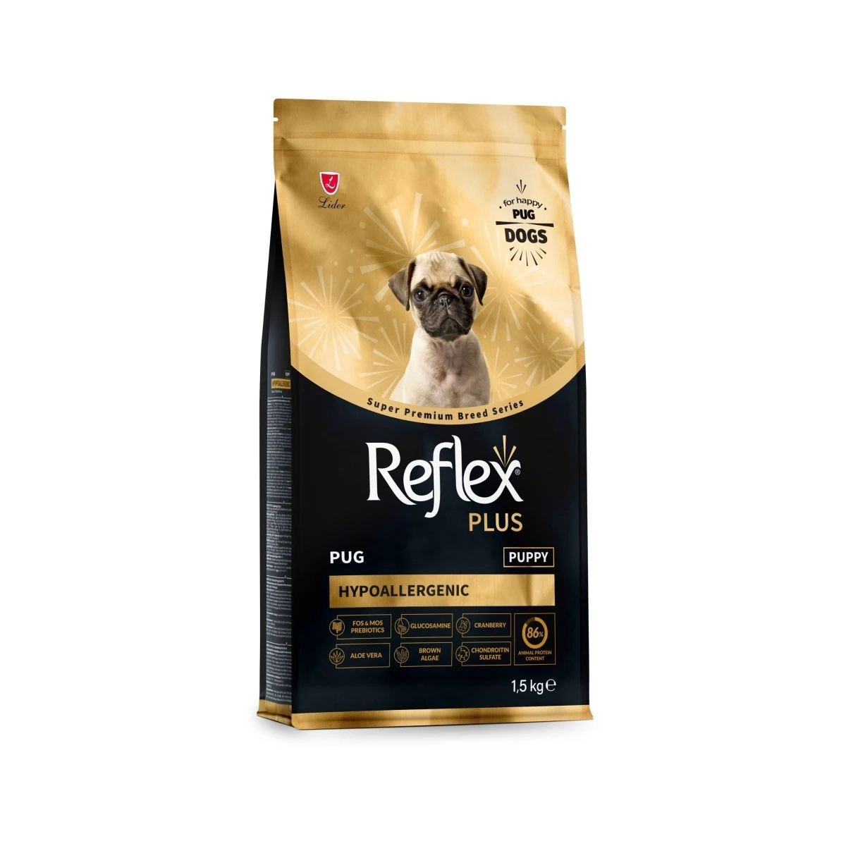 Reflex Plus Hipoalerjenik Pug Yavru Köpek Maması 1,5kg