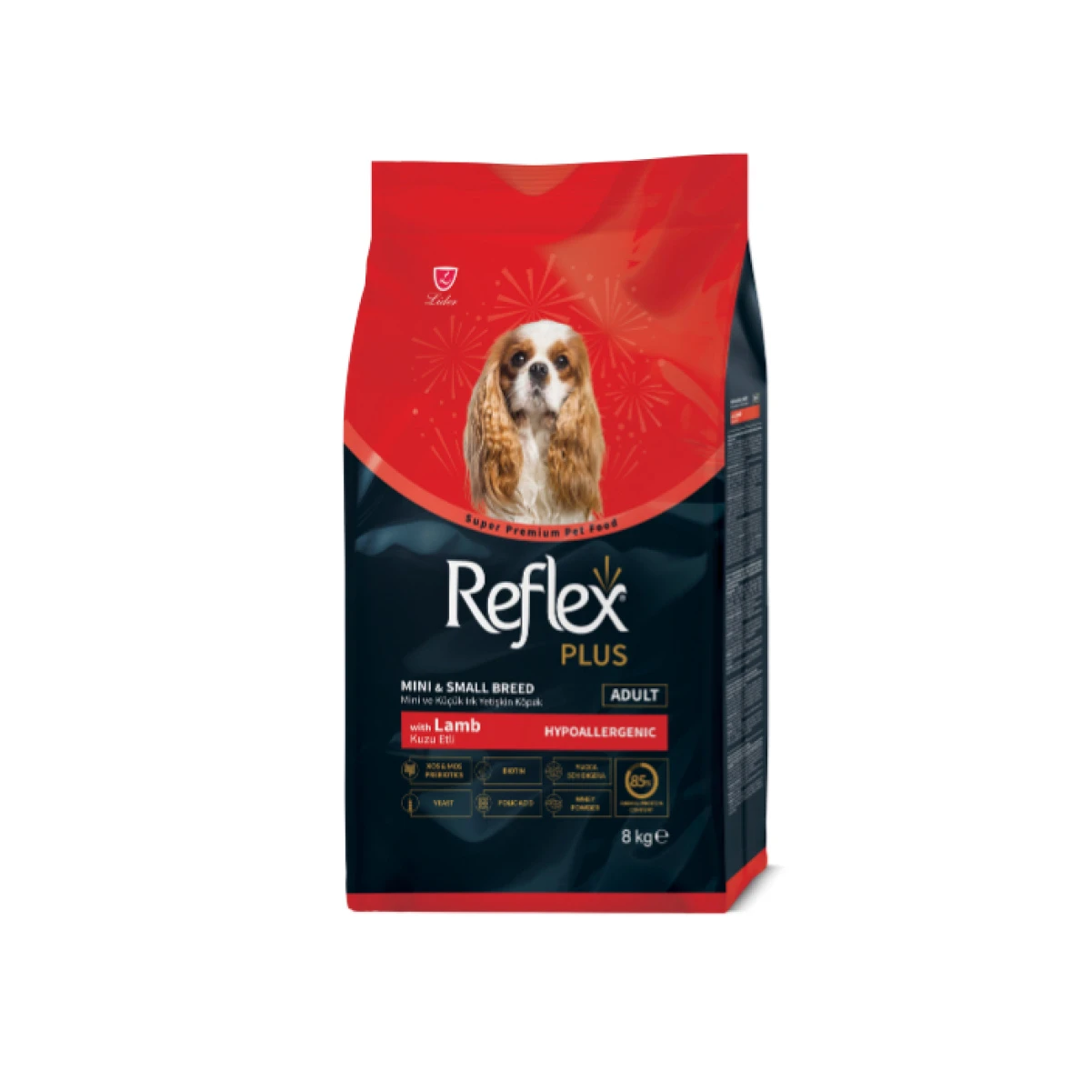Reflex Plus Mini ve Küçük Irk Kuzulu ve Pirinçli Yetişkin Köpek Maması 8kg - görsel 2