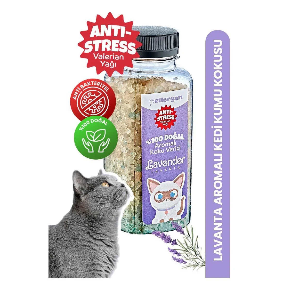 Kedi Kumu Koku Giderici %100 Doğal Aromalı -Valerian Yağı Esanslı Anti Stress 300GR - görsel 3