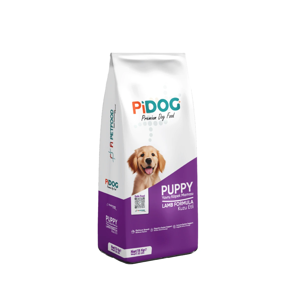 Pi Dog Kuzulu Yavru Köpek Maması 15 Kg