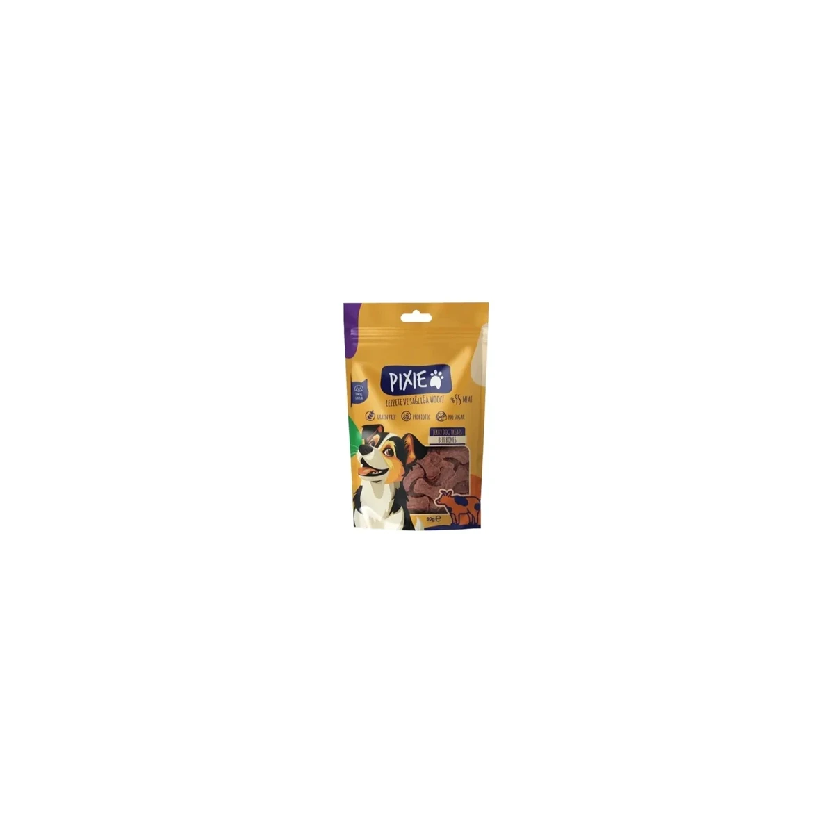 Pixie Biftek Etli Tahılsız Köpek Ödül Maması (80 g)