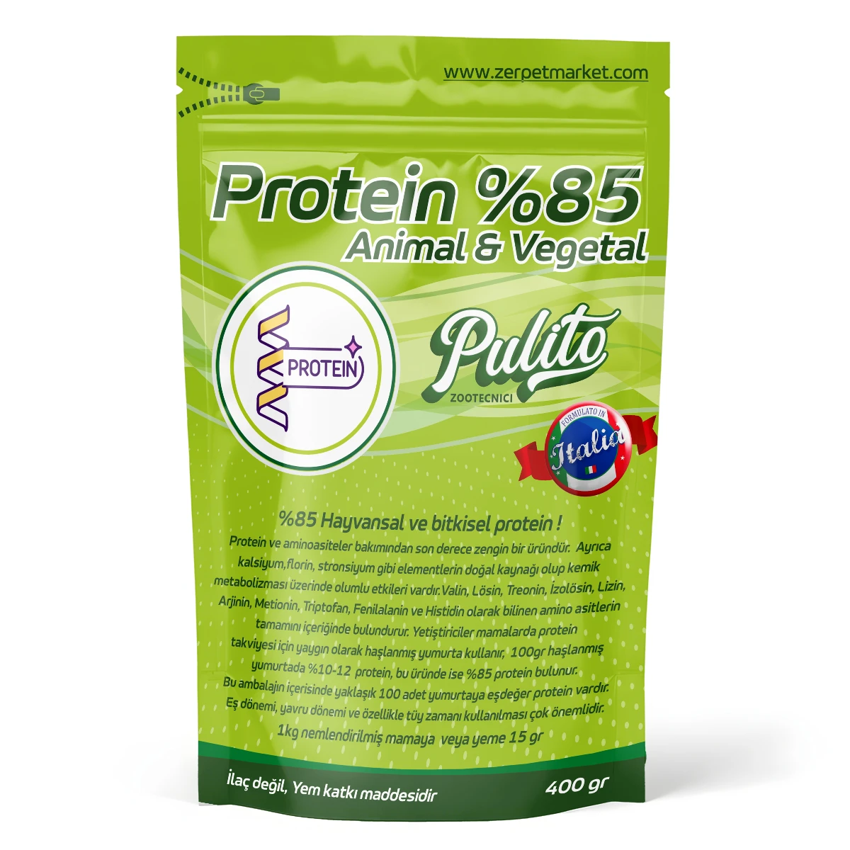 Pulito Protein %85 Animal & Vegetal 400 GR