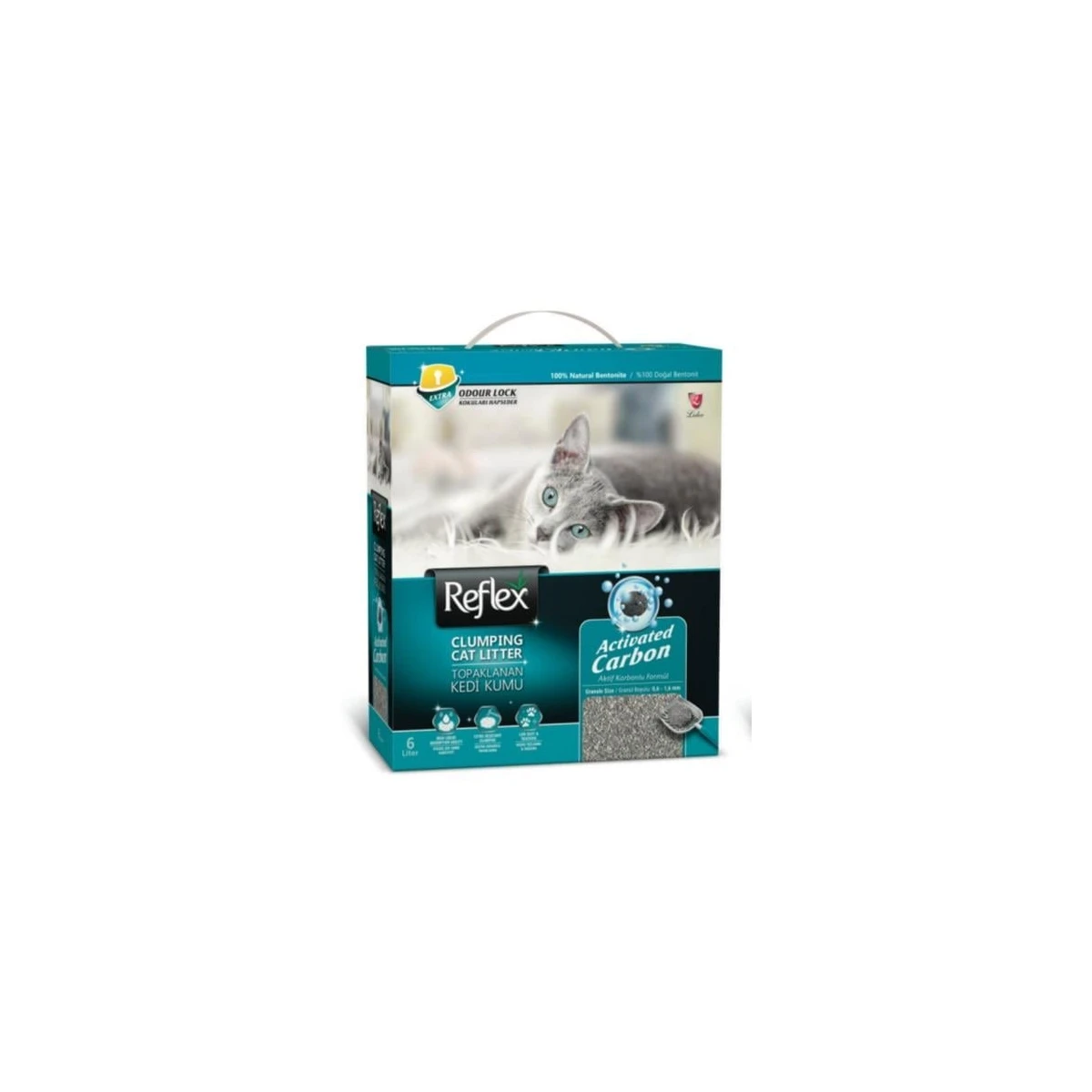 Reflex Activated Carbon Topaklanan Kedi Kumu 6L