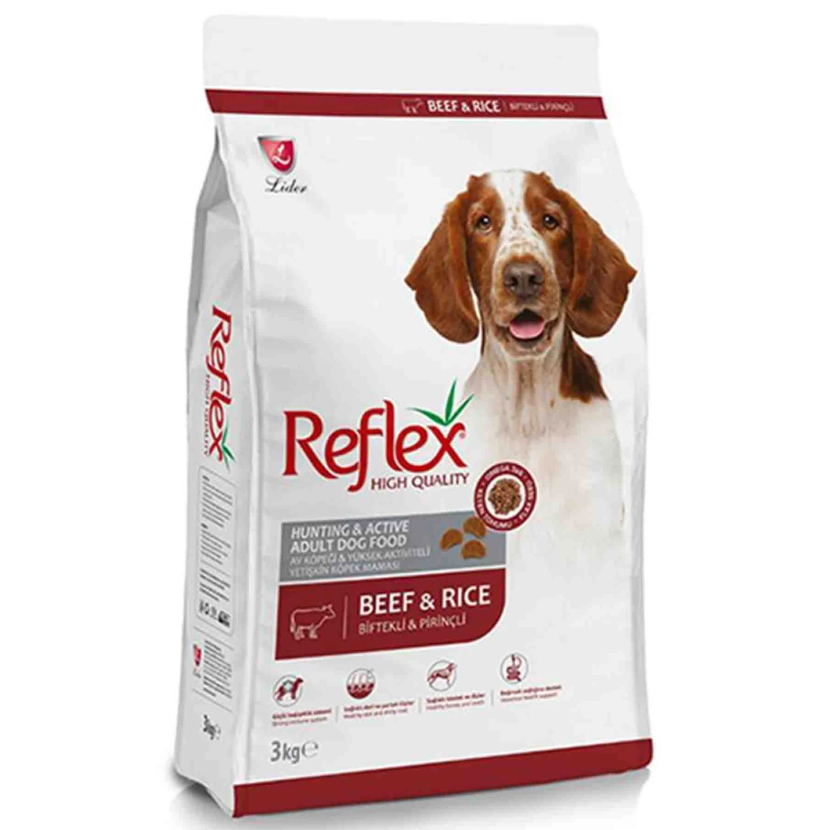 Reflex High Energy Biftekli ve Pirinçli Yetişkin Köpek Maması 3kg