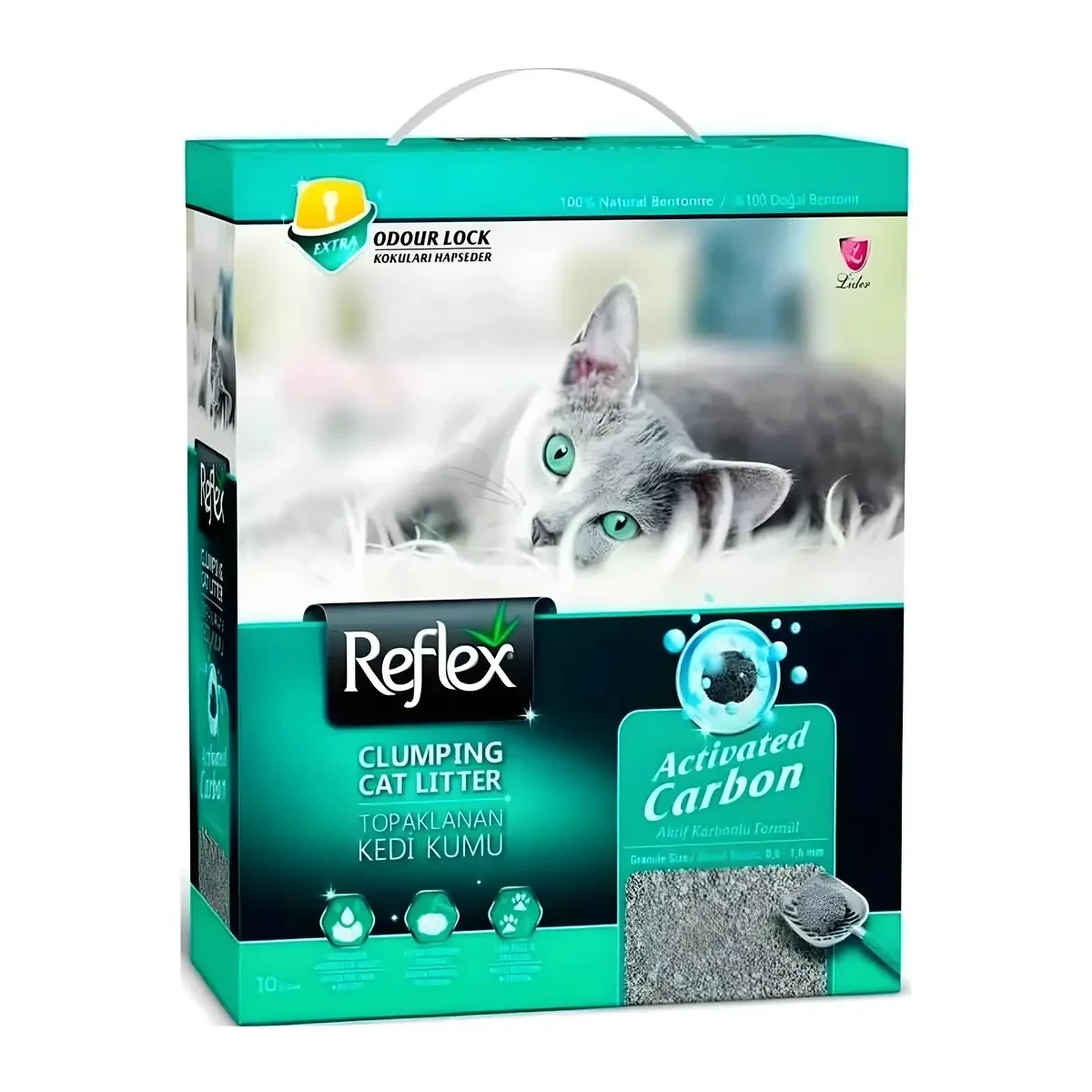 Reflex Kedi Kumu Aktif Karbonlu Topaklanan 10 Lt