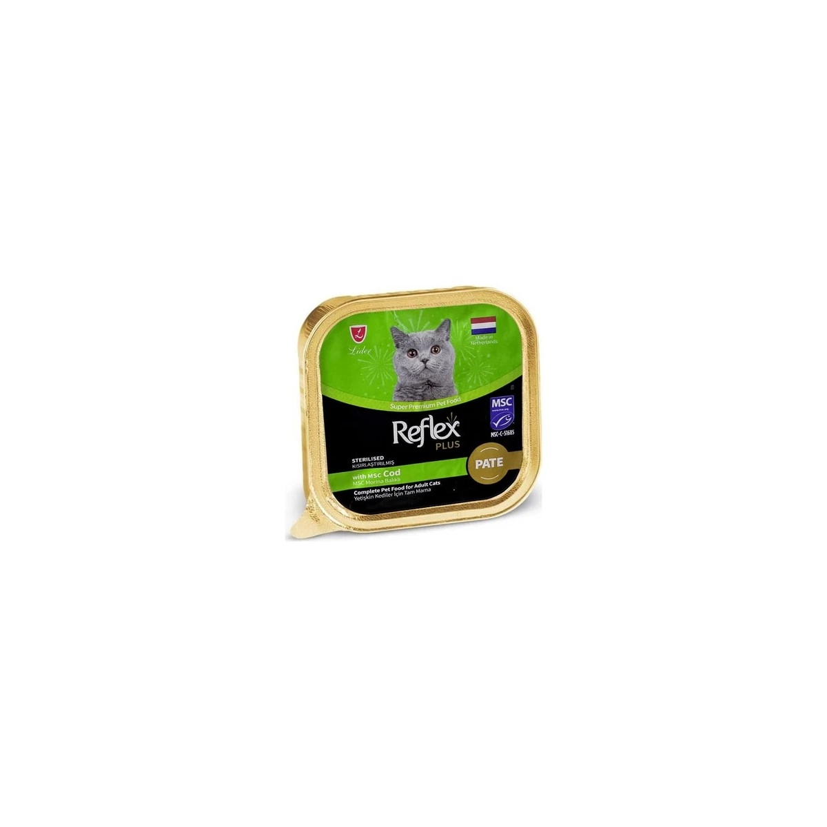 Reflex Plus Pate Balıklı Kısır Kedi Konservesi 85 GR