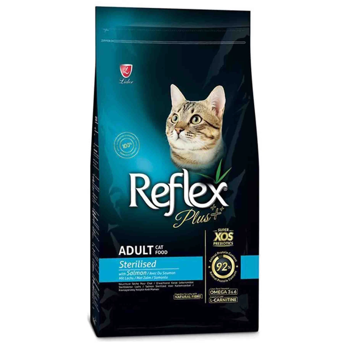 Reflex Plus Somonlu Kısırlaştırılmış Kedi Maması 1,5kg +500gr