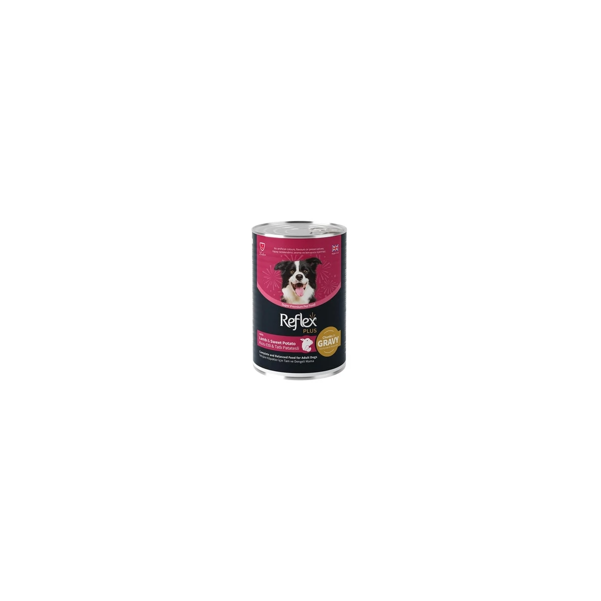 Reflex Plus Soslu Kuzulu Patatesli Köpek Konservesi 400 Gr