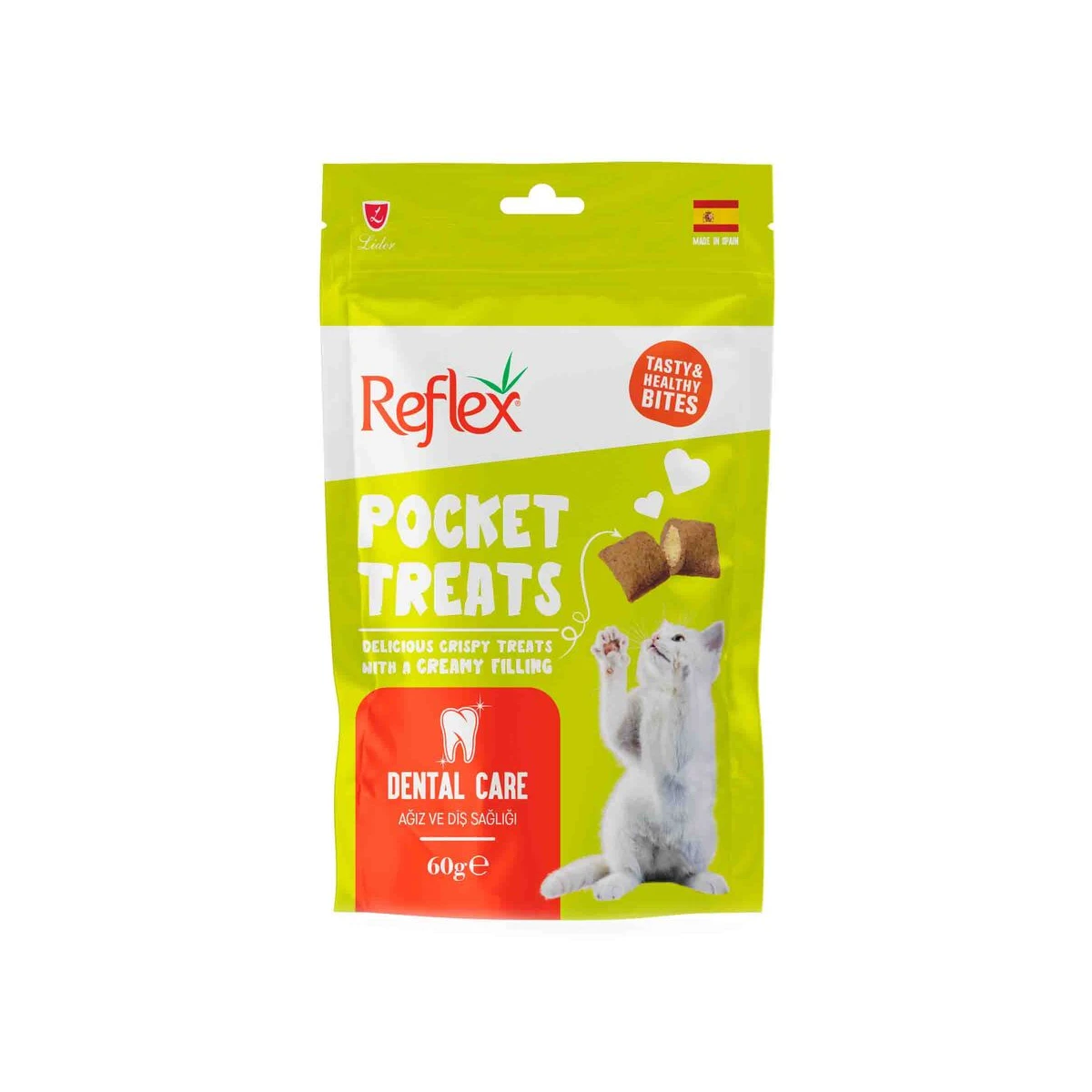 Reflex Pocket Treats Ağız ve Diş Sağlığı Yetişkin Kedi Ödül Maması 60gr