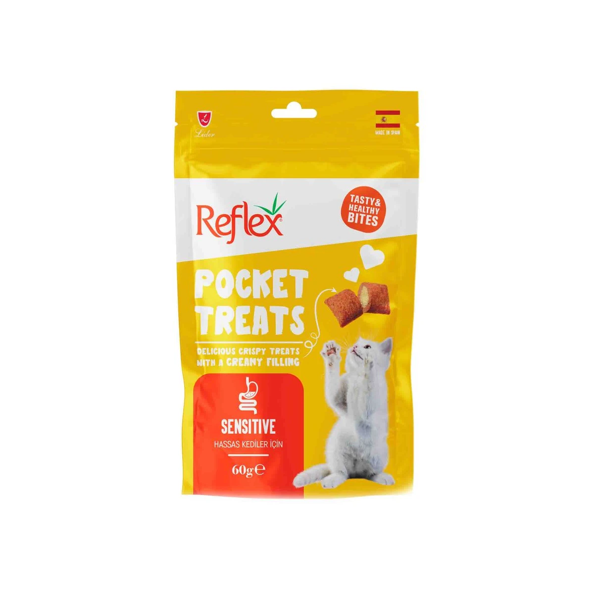 Reflex Pocket Treats Sensitive Yetişkin Kedi Ödül Maması 60gr