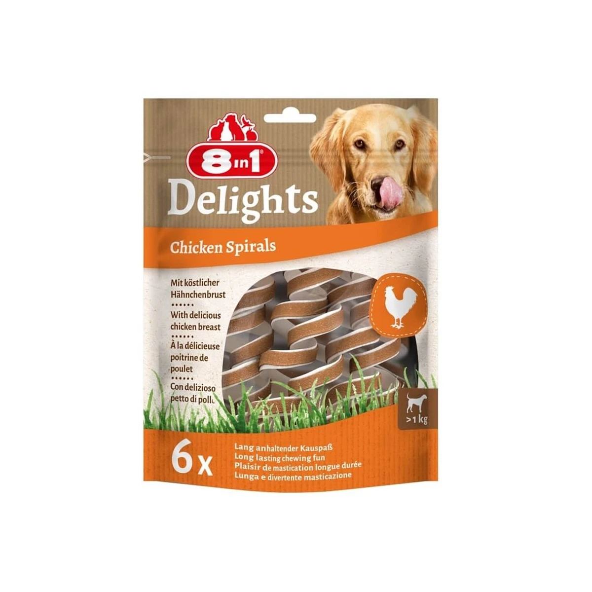 Smart Delights Chicken Spirals Tavuklu Burgu Köpek Ödülü 6lı