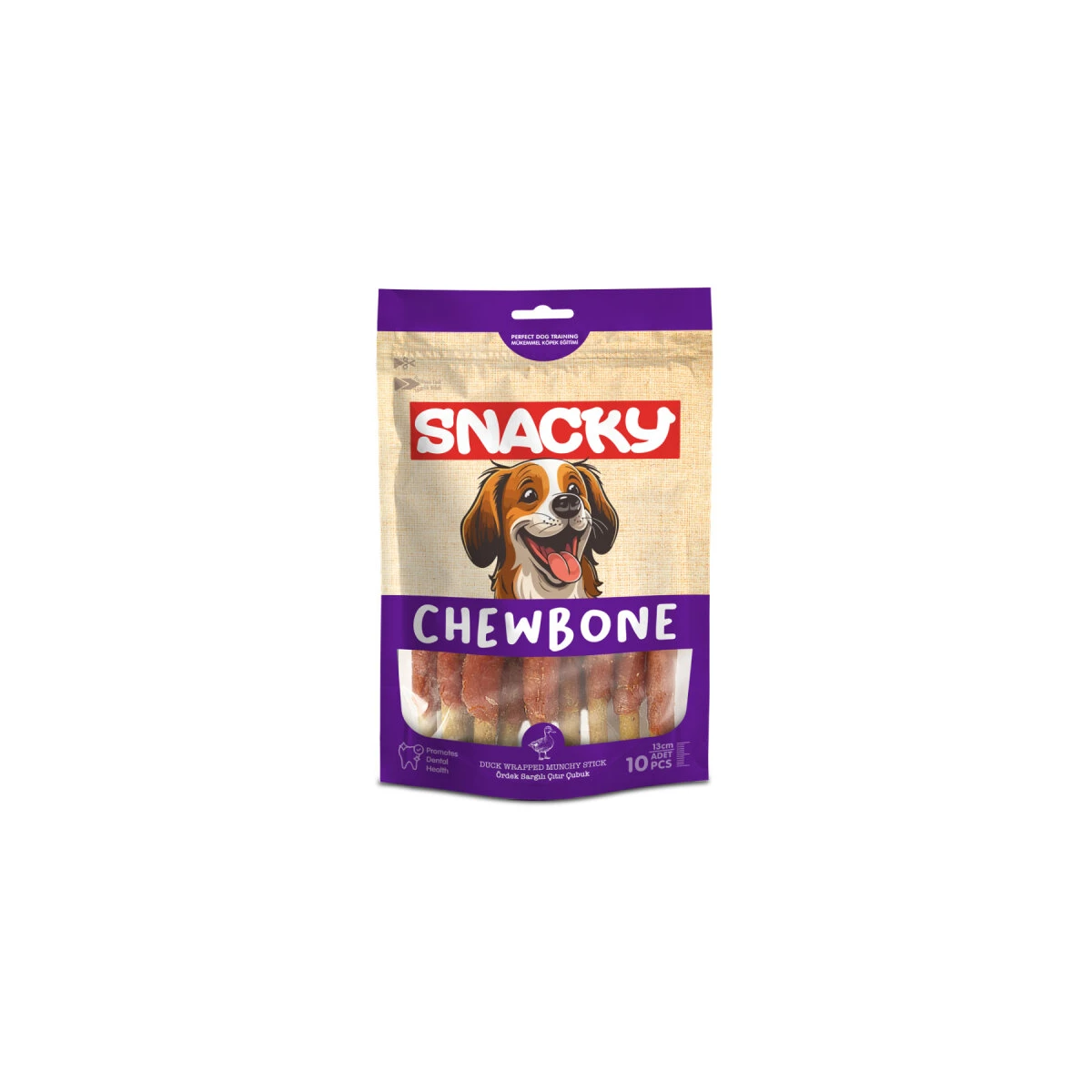 Snacky Munchy Ördek Sargılı Köpek Ödül *13cm *120g