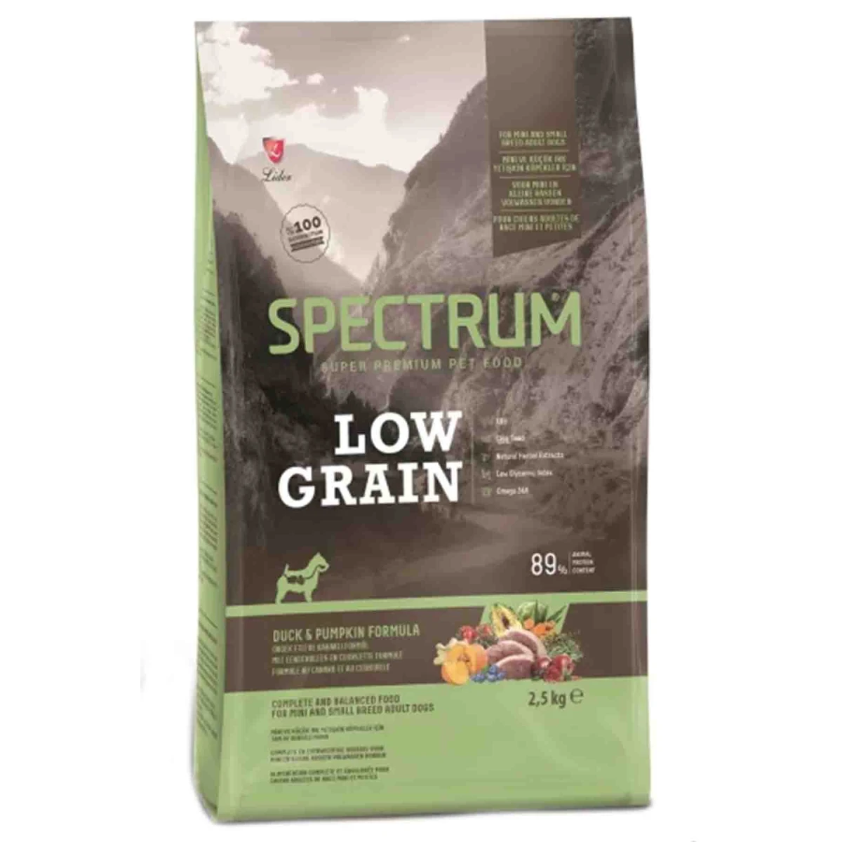 Spectrum Düşük Tahıllı Ördekli Bal Kabaklı Küçük Irk Yetişkin Köpek Maması 2.5kg