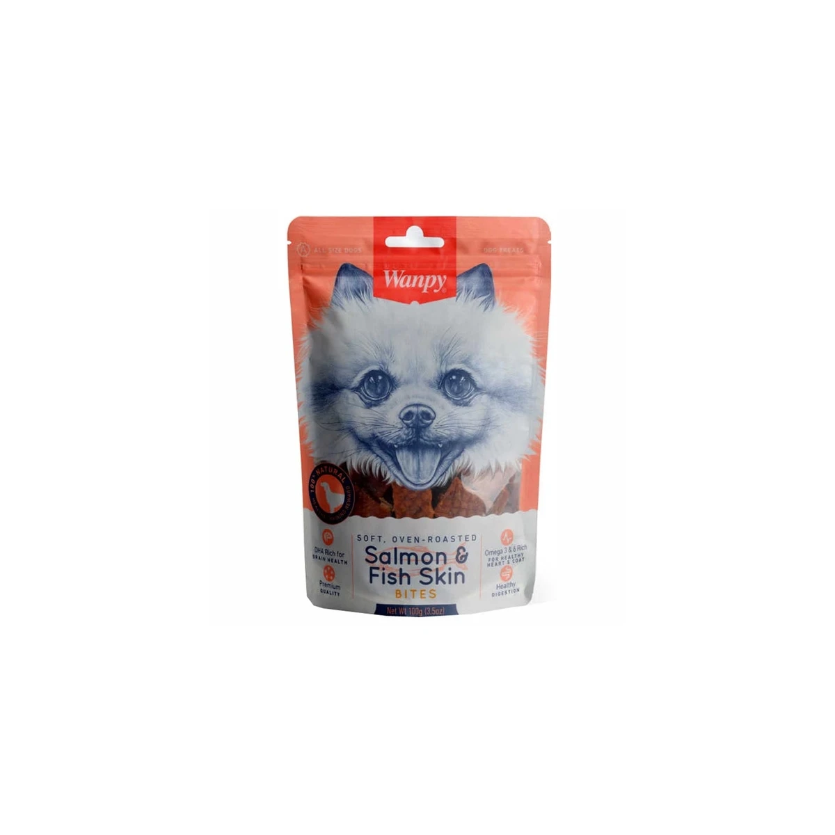 Wanpy Gerçek Somon Dilimleri 100 gr Köpek Ödülü