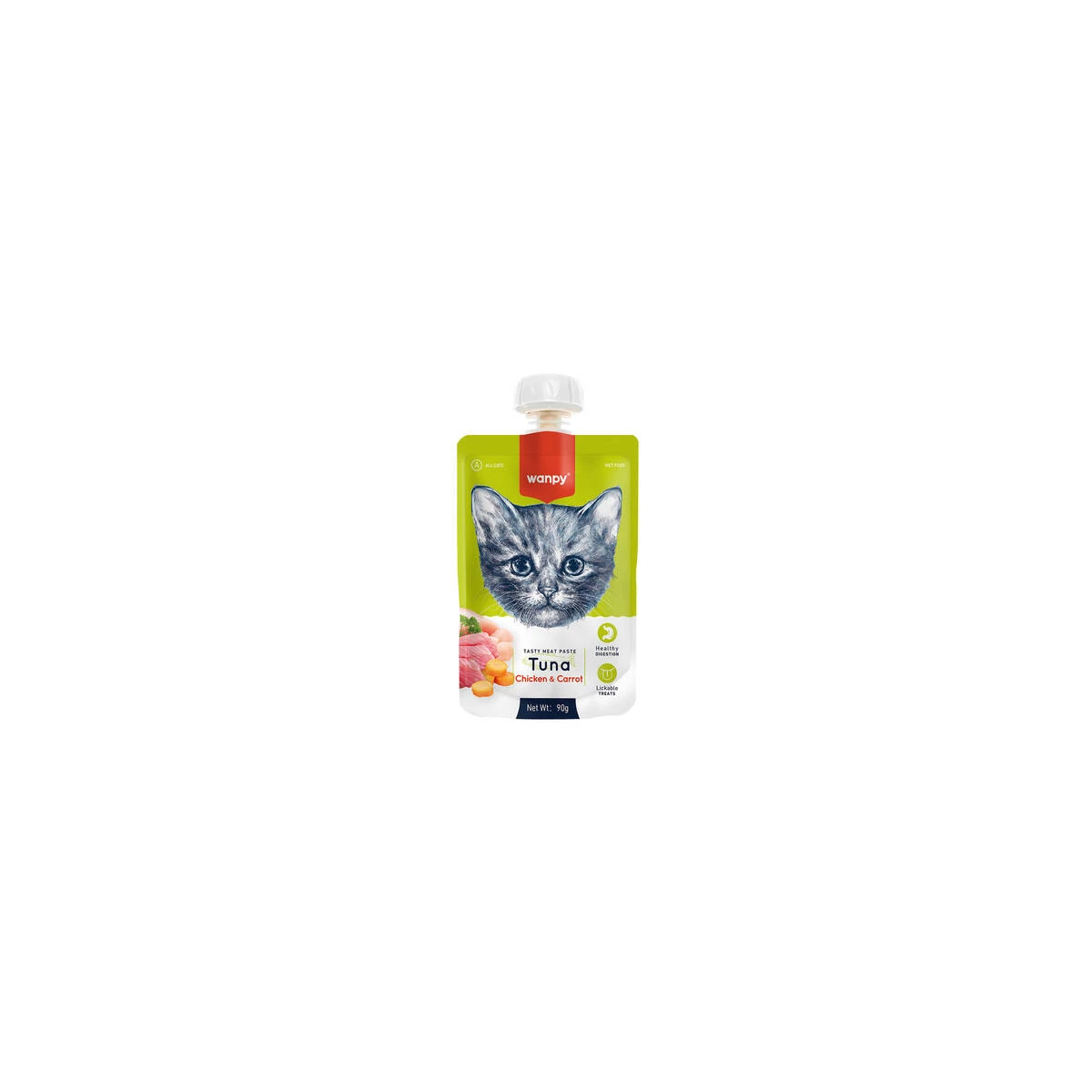 Wanpy Taze Ton Balıklı&Tavuklu Kedi Et Ezmesi 90 gr