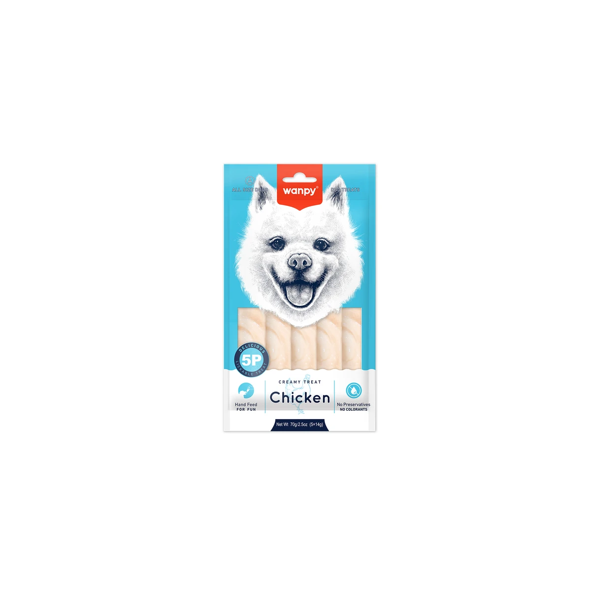 Wanpy Tavuklu Krema Köpek Ödülü 5x14g