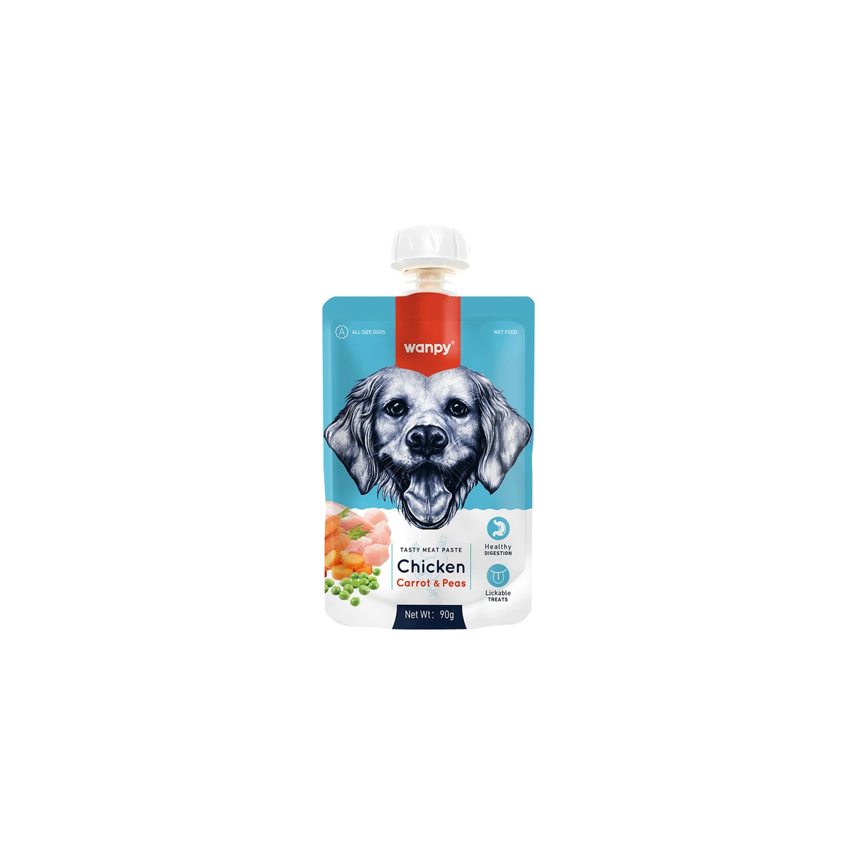 Wanpy Taze Tavuklu&Havuçlu Köpek Et Ezmesi 90 gr